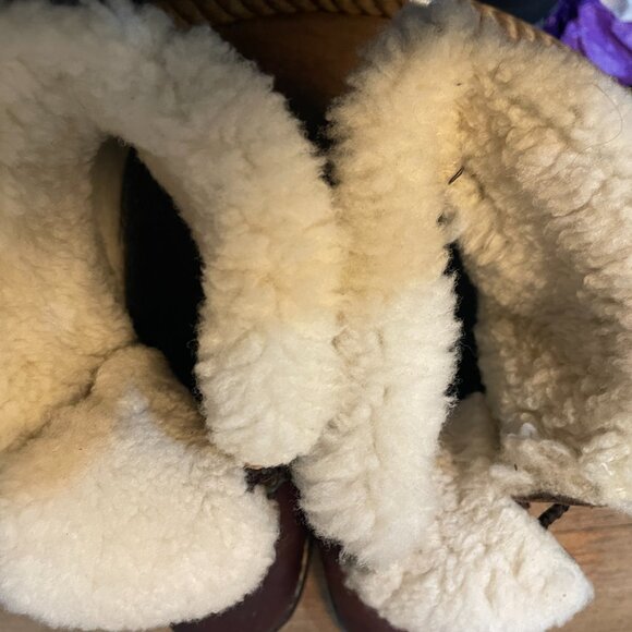 Blondo women's brown leather genuine shearling lined waterproof boots 8 brown - Picture 4 of 7